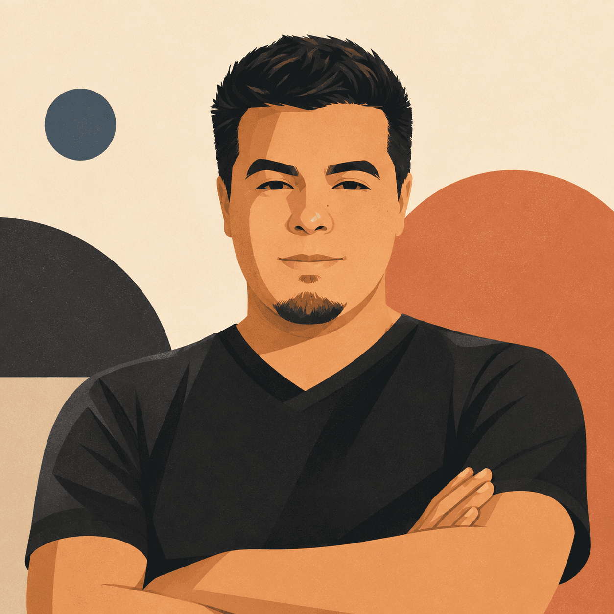 Illustrated portrait of Paris Baltazar